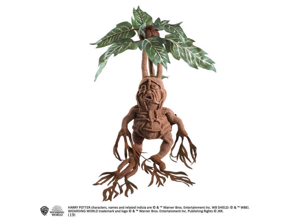 Mandrake bamse på 51 cm fra Harry Potter