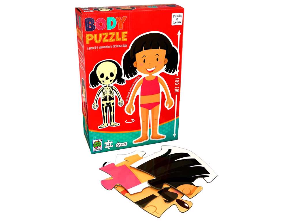 Gulvpuslespil med pige på 100 cm - Barbo Toys Classics