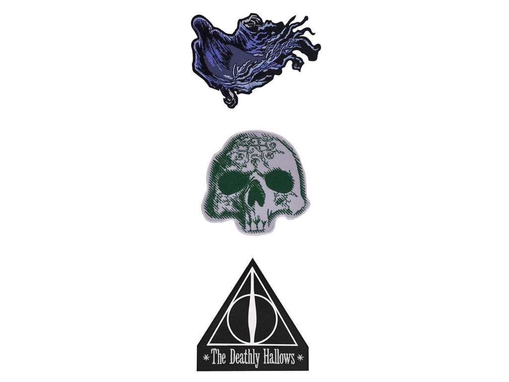 Deathly Hallows 3-pak patches fra Harry Potter