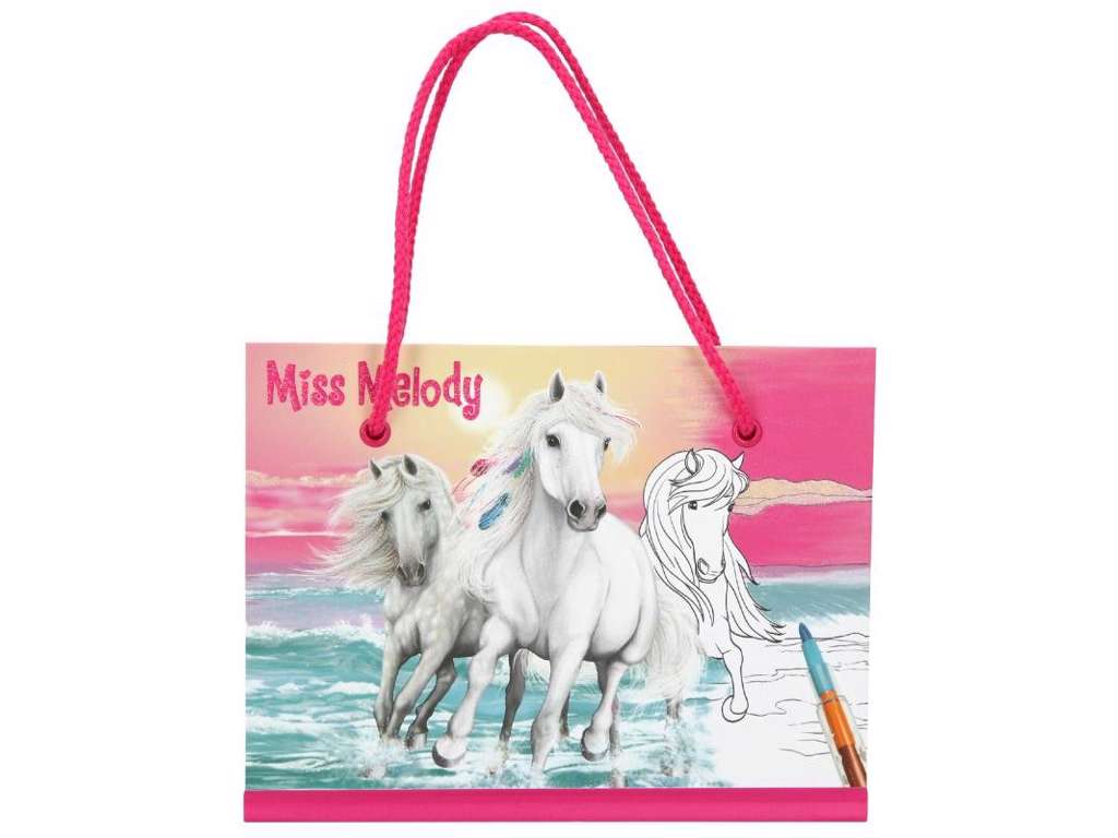 Miss Melody malebog med flerfarvet pen