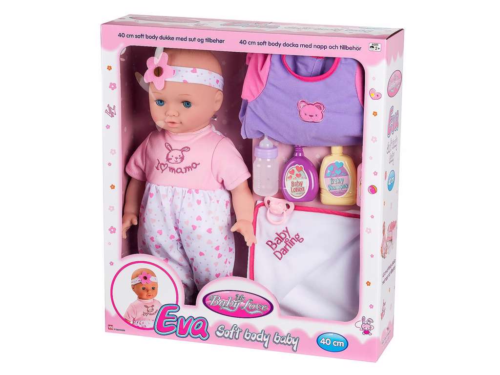 Dukke gavesæt på 40 cm fra My Baby