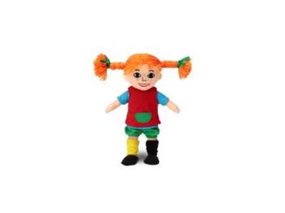 Pippi Langstrømpe bamse på 18 cm