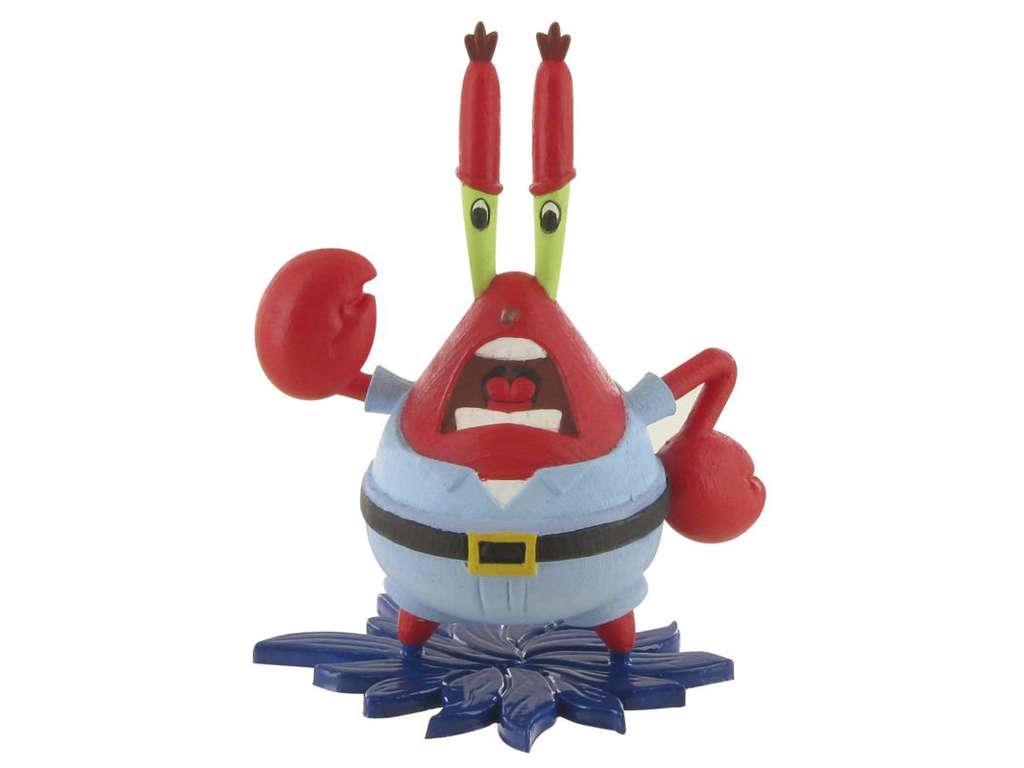 Hr. Krabbe minifigur fra Svampebob Firkant på 8 cm