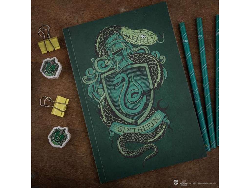 Notesbog Slytherin med 128 sider Harry potter fra Cinereplicas