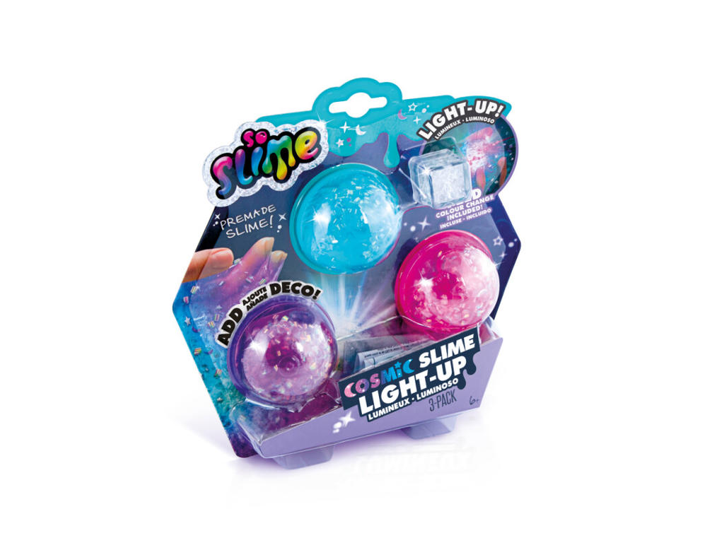 So Slime Lysende Kosmisk Crunch Slim 3-pak