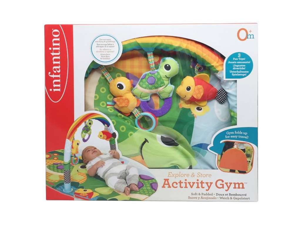 Aktivitetstæppe med lyd og rangler fra Infantino