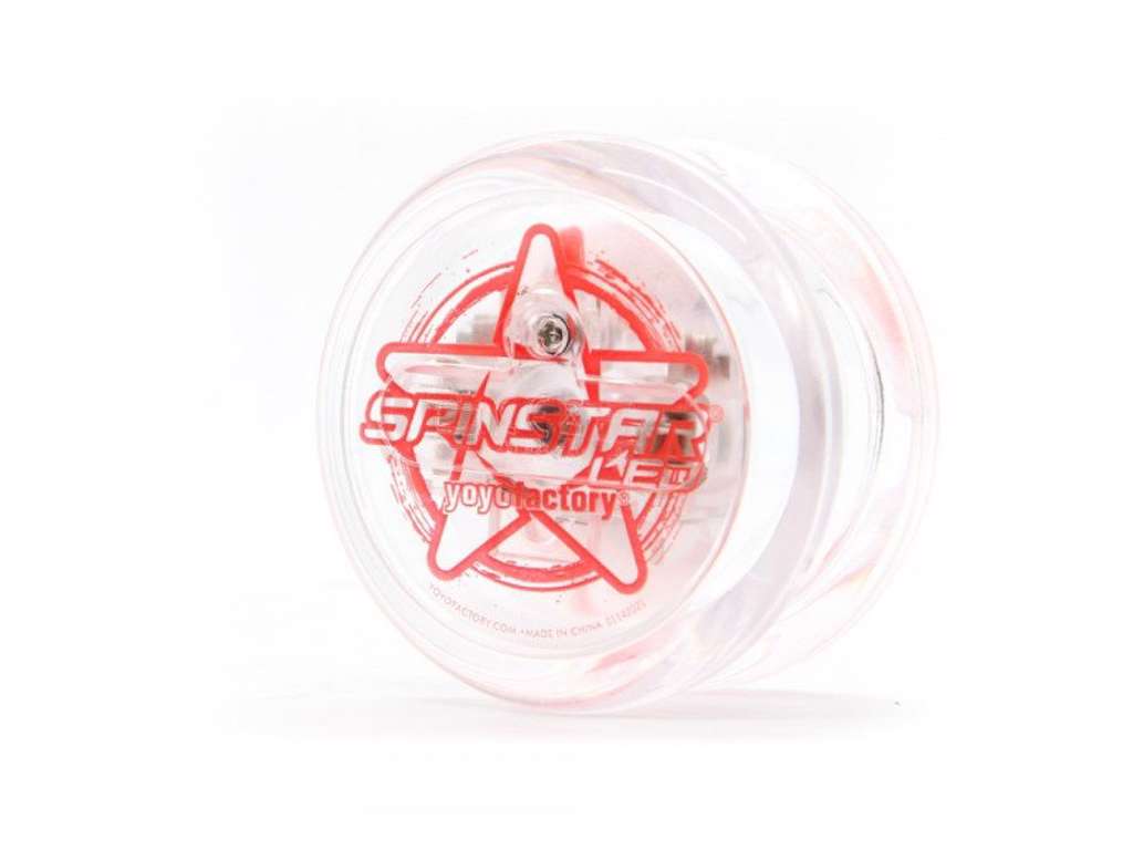 Spinstar yo-yo med LED lys - rød