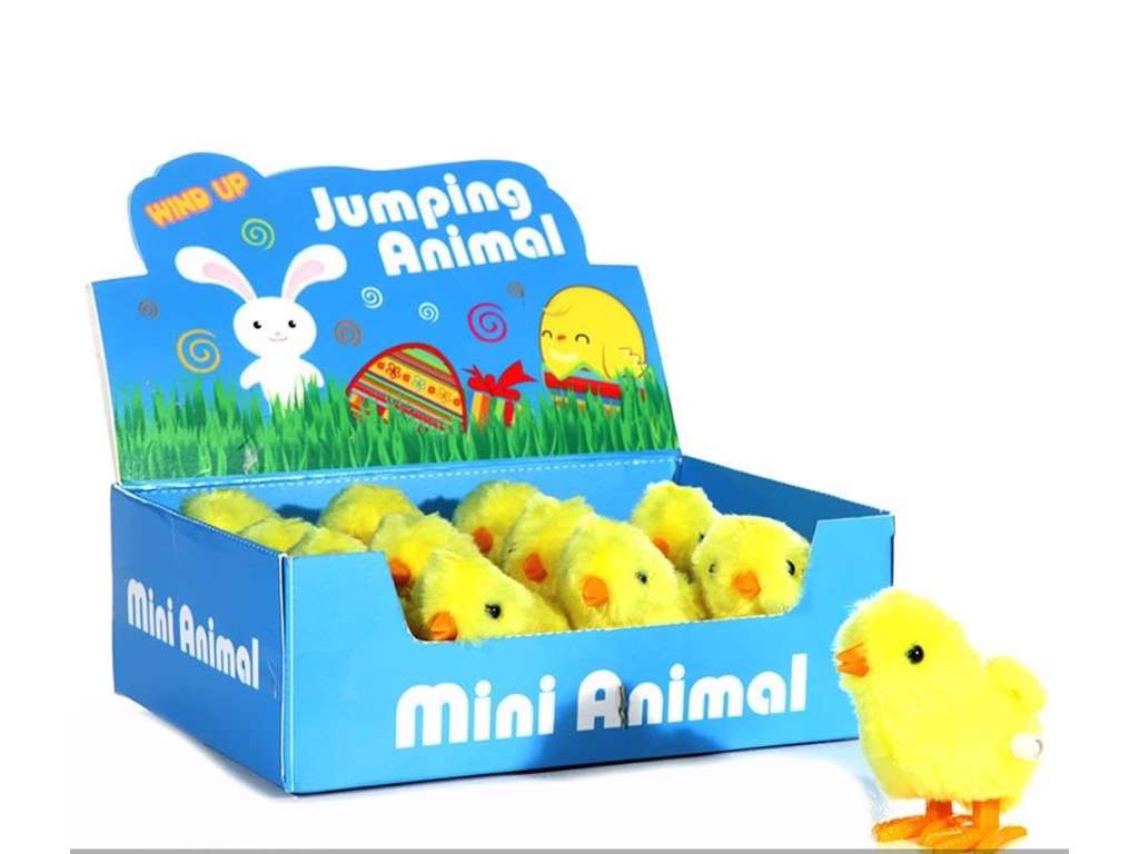 Påskekylling med optræk 8 cm