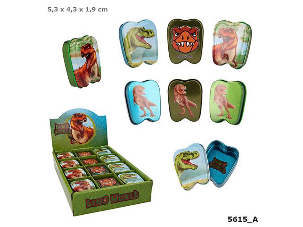 Dino World tand æske