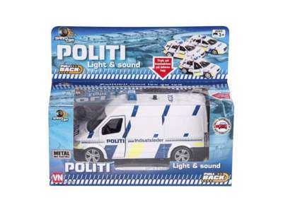 Dansk indsatsleder politibil med lys, lyd og pullback fra Speedcar