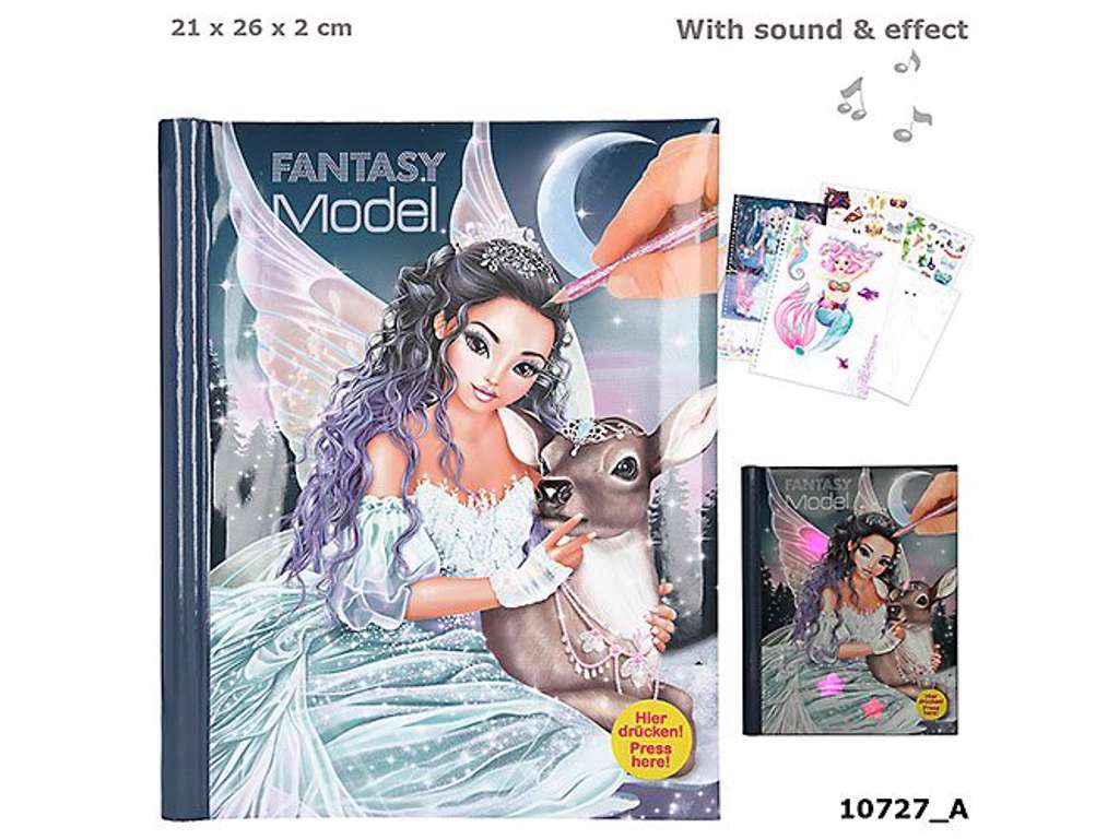 Fantasy Designbog med lyd og lys - isprinsesse