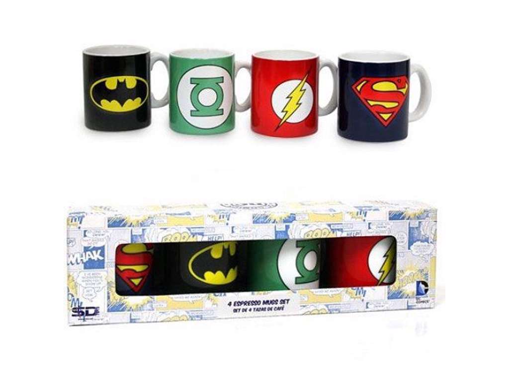 DC Comics 4-pak espresso kopper