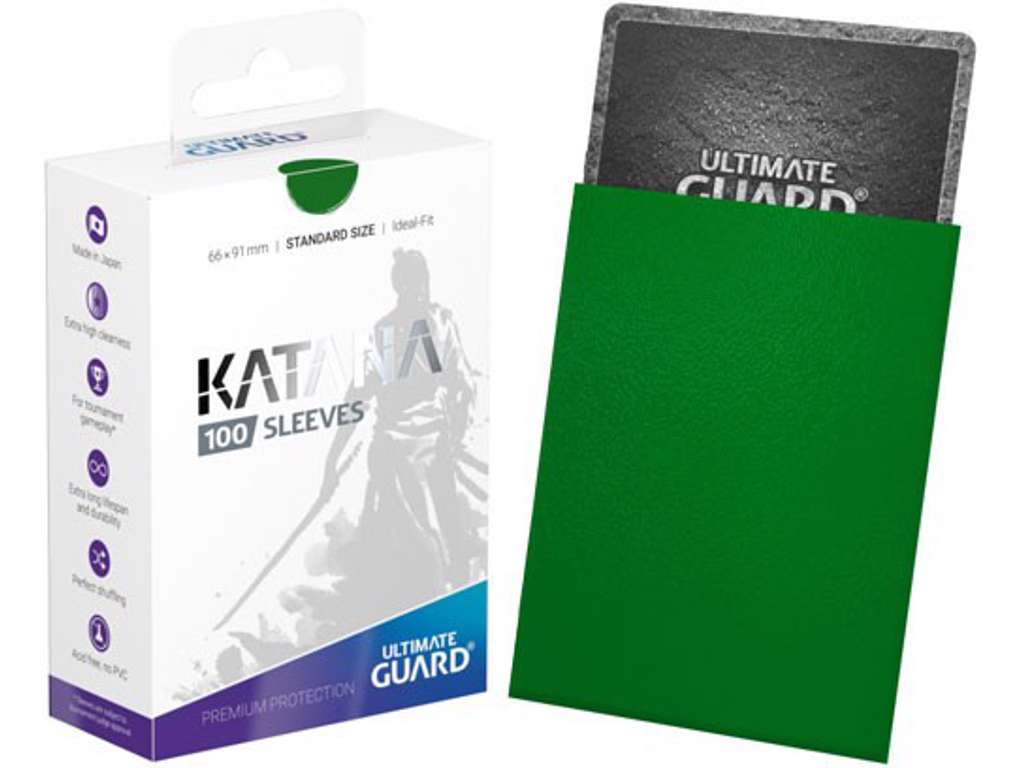 Ultimate Guard Katana Sleeves Standard Size Green