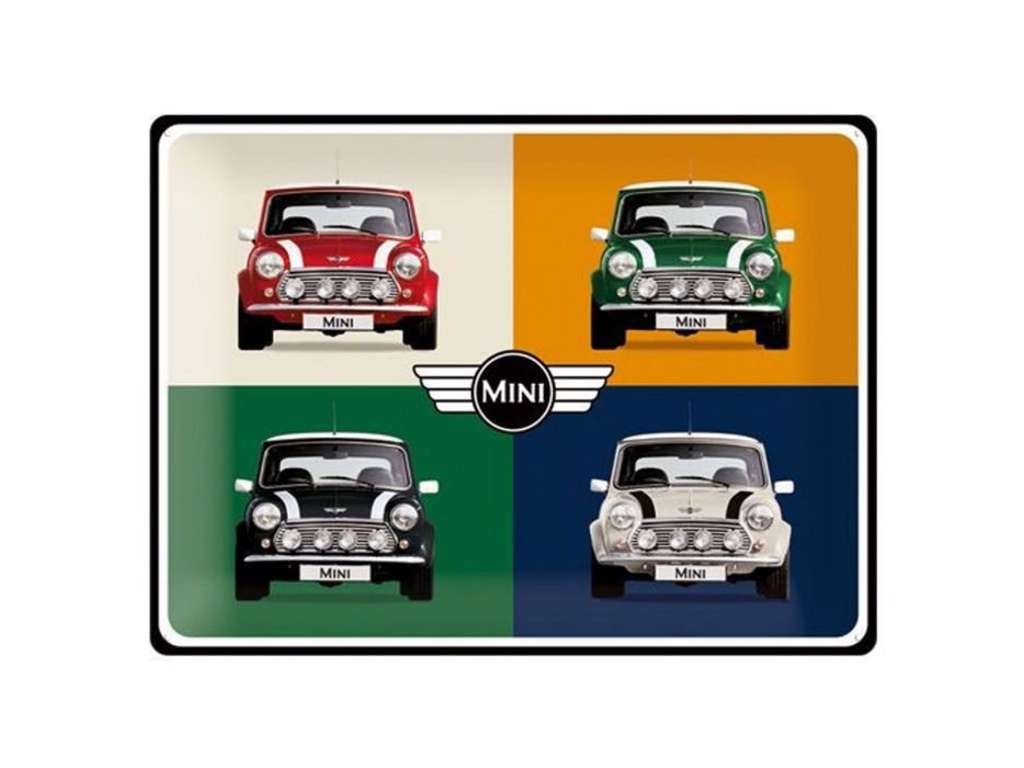 4 x Mini metal skilt 30 x 40 cm