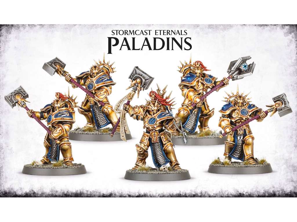 Warhammer AoS Stormcast Enternals Paladins - Figursæt