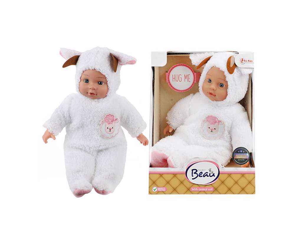 BEAU Baby dukke i fåredragt