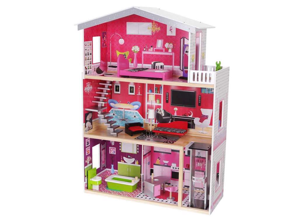 Judith dukkehus i træ