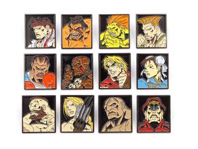 Street Fighter 12-pak pins
