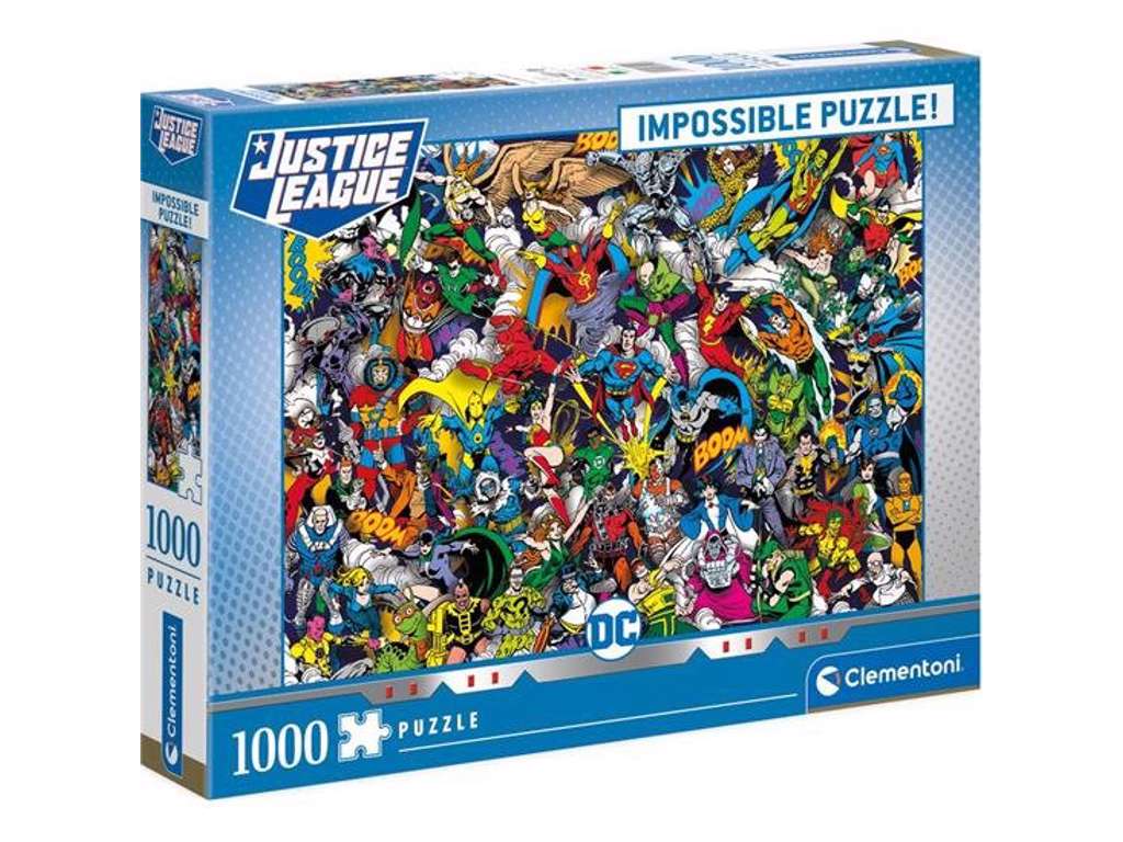 DC Comics Impossible puslespil med Justice League på 1000 brikker
