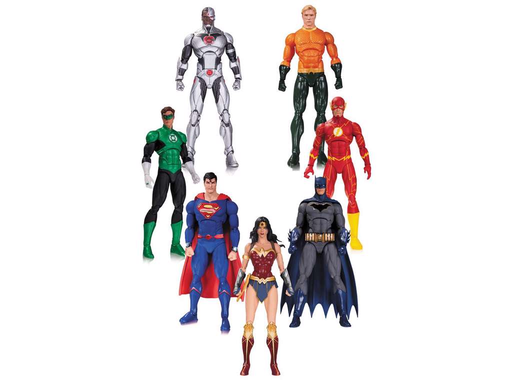 DC Rebirth Justice League action figur 7-pakke på 18 cm