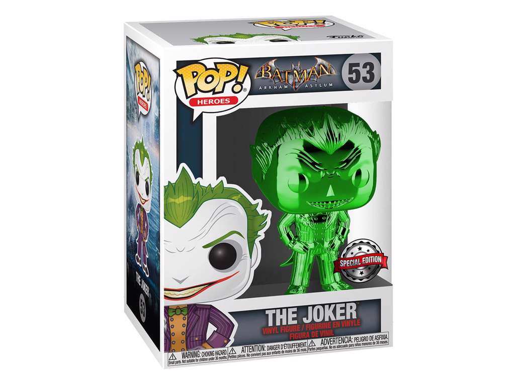 DC POP! Heroes Vinyl Figure The Joker (Green Chrome) 9 cm