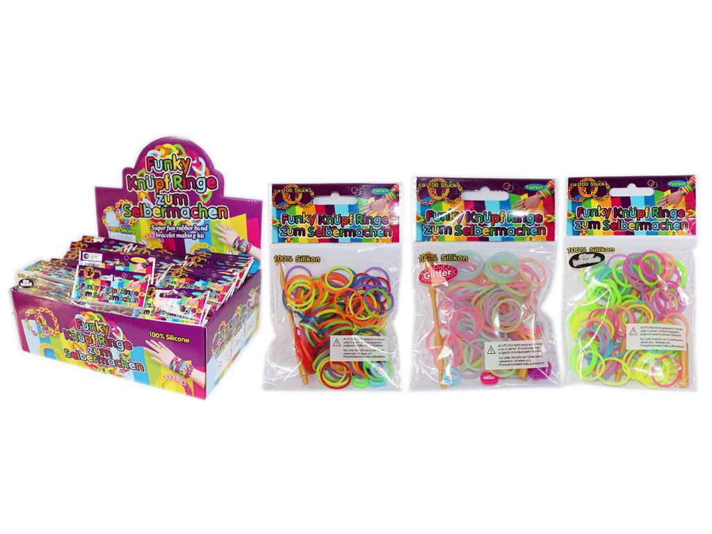 1 pose loom elastikker