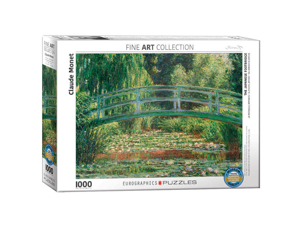 Monet - The Japanese Footbridge - Puslespil på 1000 brikker
