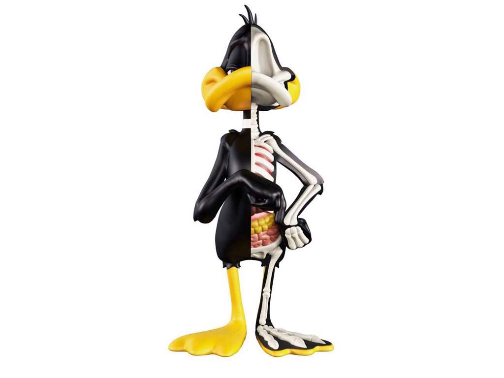 Looney Tunes XXRAY figur af Daffy Duck på 10 cm