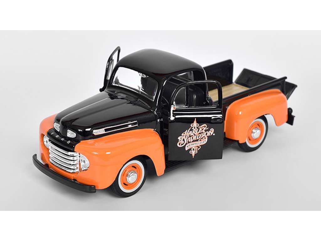 Maisto 1:25 1948 Ford F1 Pickup i Harley Davidson farver