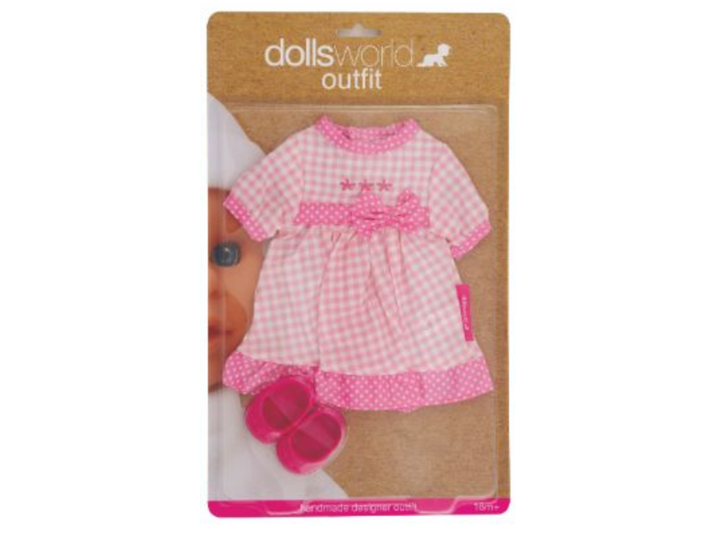 Dukketøj Kjole op til 36 cm fra Dollsworld - 002