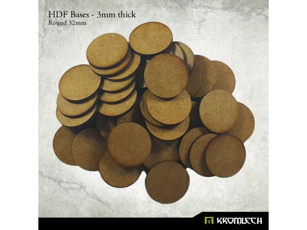Round Bases HDF 32mm 40 stk