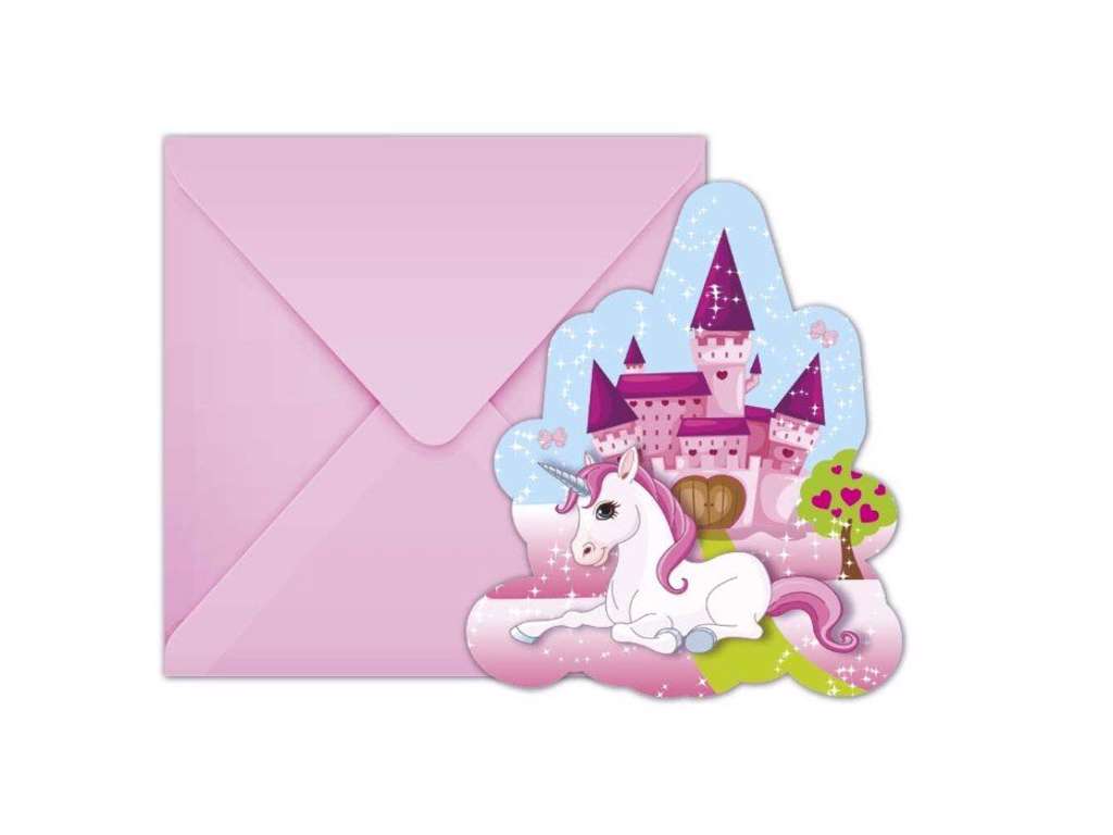 Enhjørninge invitationskort