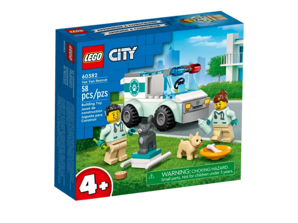 LEGO City Great Vehicles - Dyrlæge-redningsvogn - 60382