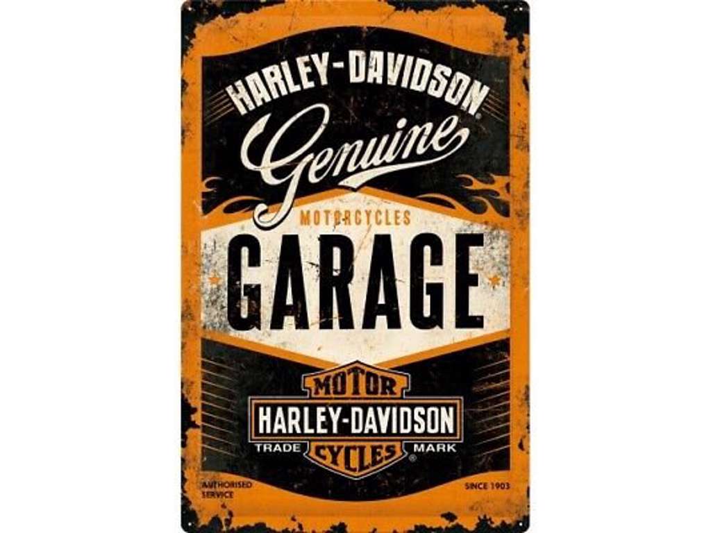 Harley-Davidson Motorcycles garage metal skilt 40 x 60
