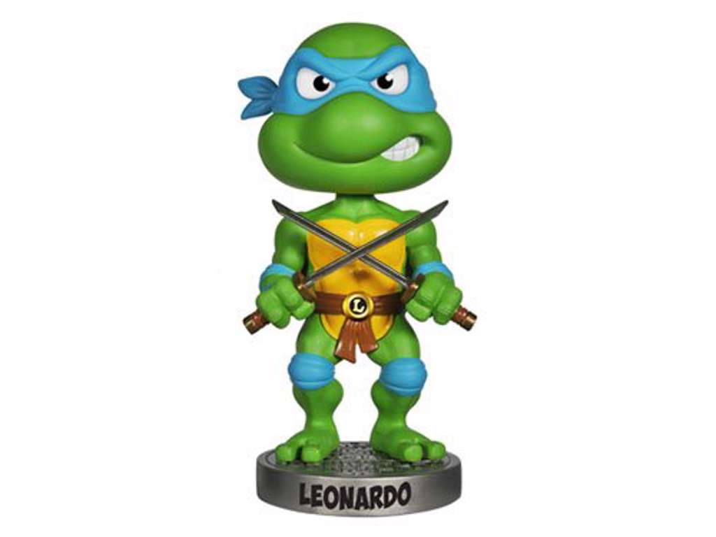 Teenage Mutant Ninja Turtles Wacky Wobbler Bobble-Head Leonardo på 15 cm