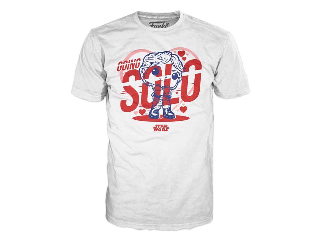 Star Wars Loose POP! Tees T-Shirt Han Going Solo Størrelse Small