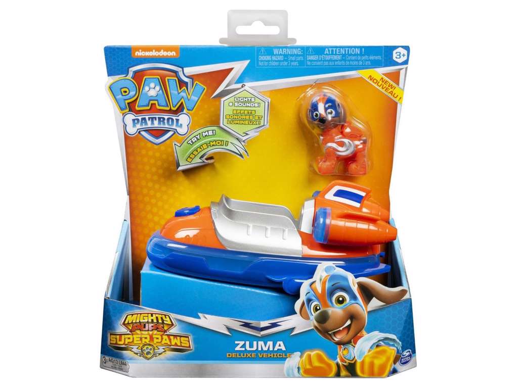 Paw Patrol Mighty Pups Super Paws Deluxe båd - Zuma