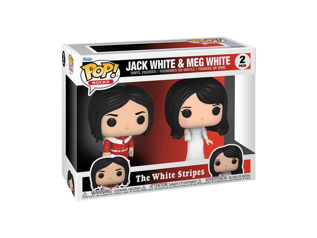 The White Stripes POP! Rocks Vinyl Figures 2-Pack Jack White & Meg White 9 cm