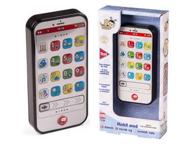 Mobiltelefon med dansk tale fra B beez