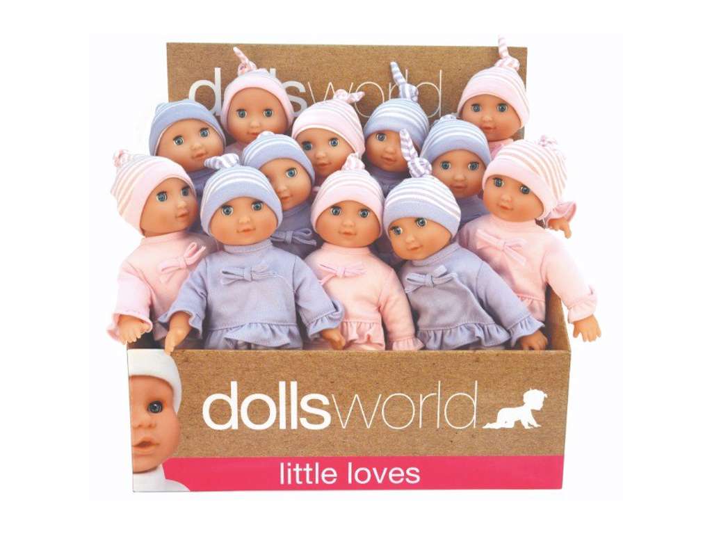 Molly babydukke på 25 cm fra Dolls World - flere forskellige