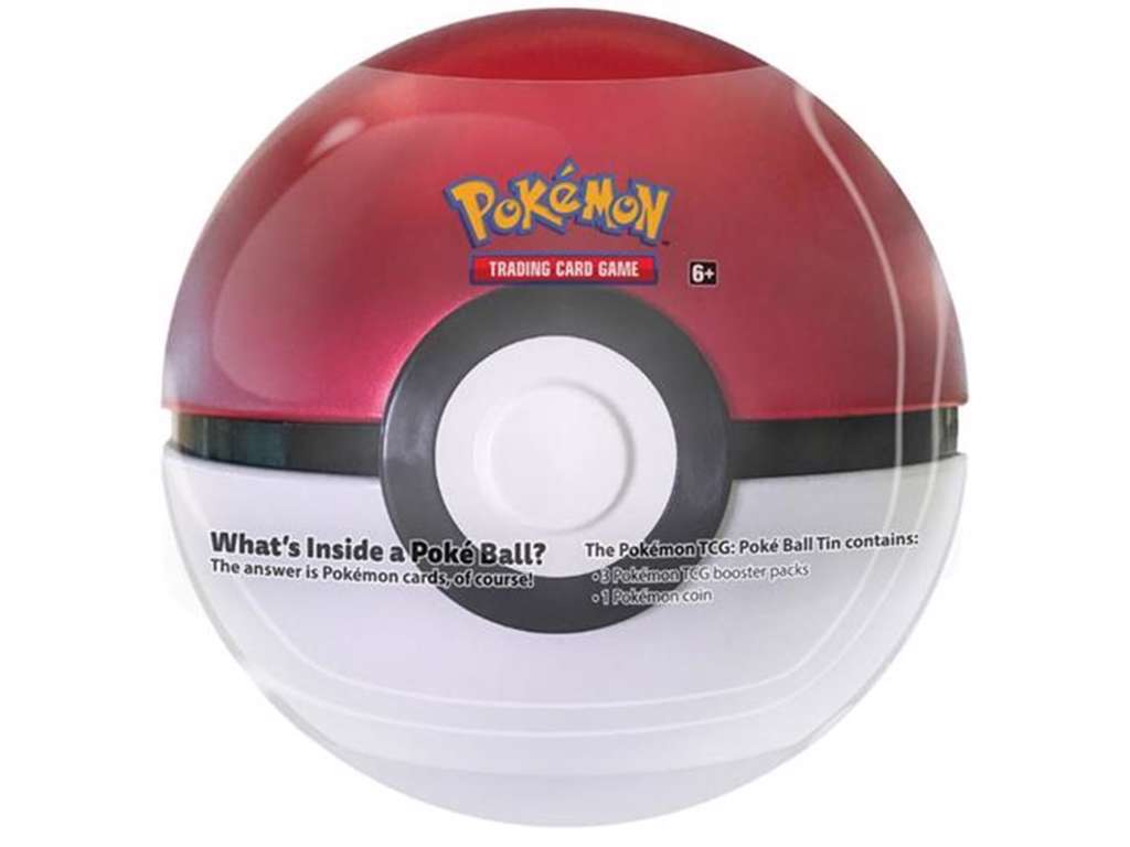 Pokémon Pokeball med boosterpakker og mønt
