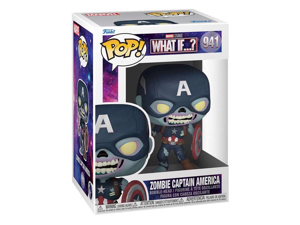 Marvel What If...? POP! TV Vinyl Figure Zombie Captain America 9 cm