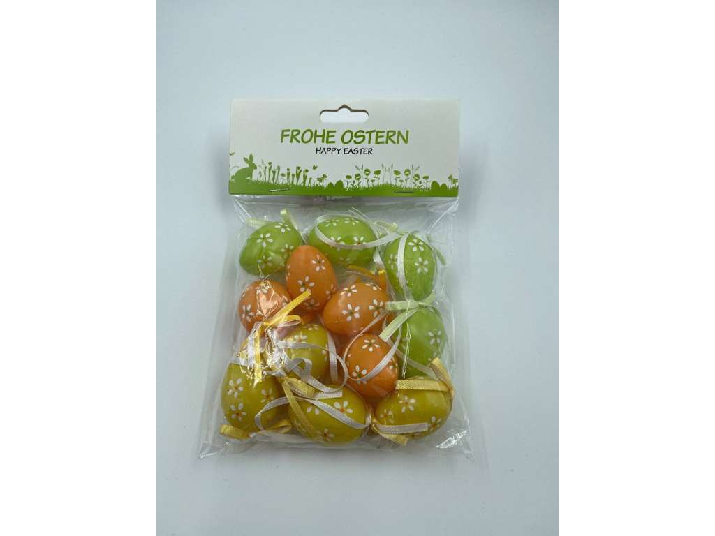 12 små påskeæg til ophæng