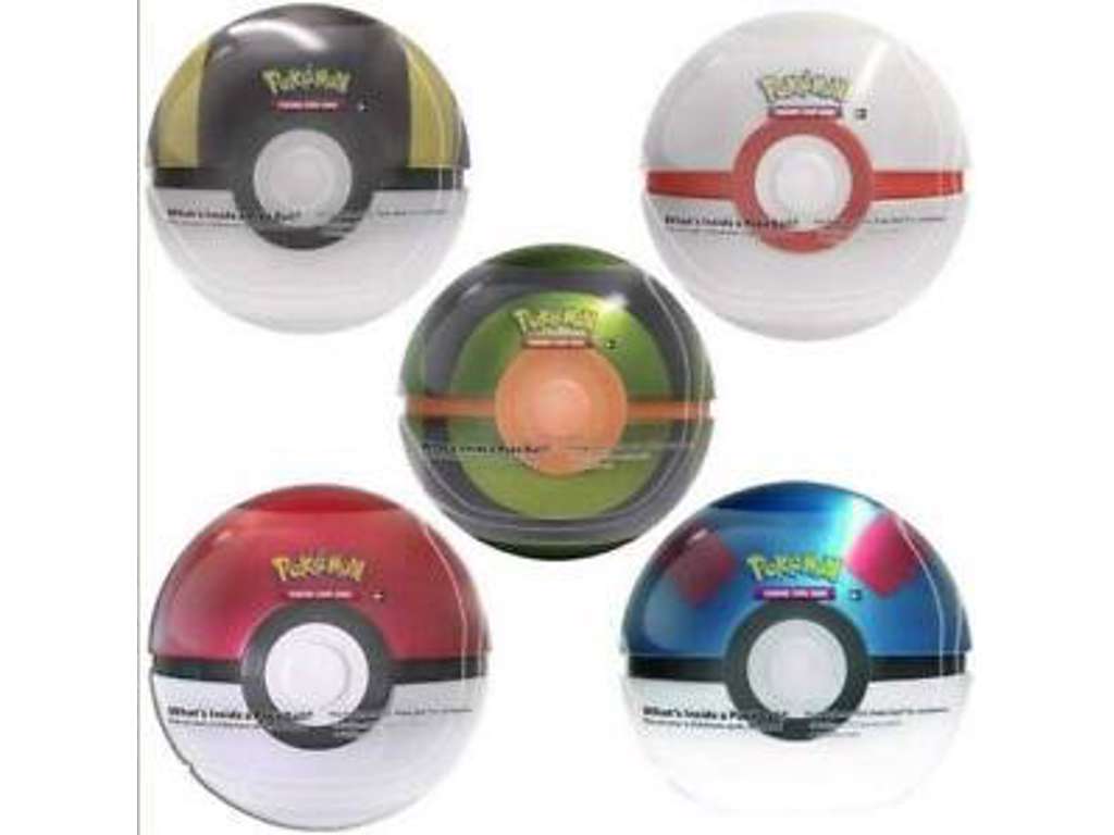 Pokémon Pokeball med boosterpakker og coin