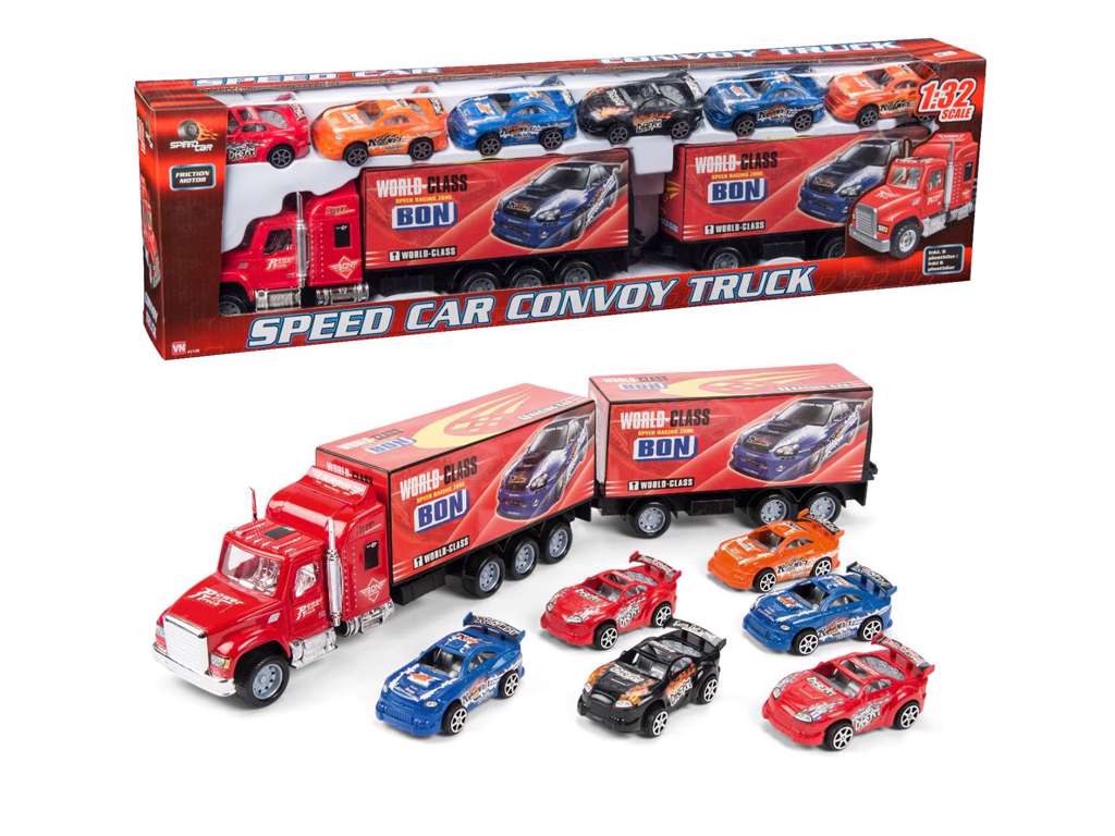 Roadshow convoy lastbil convoy med 6 biler fra speedcar