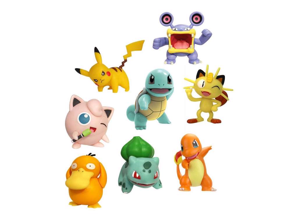 Pokémon 8-pak Battle mini figurer på 5-7 cm