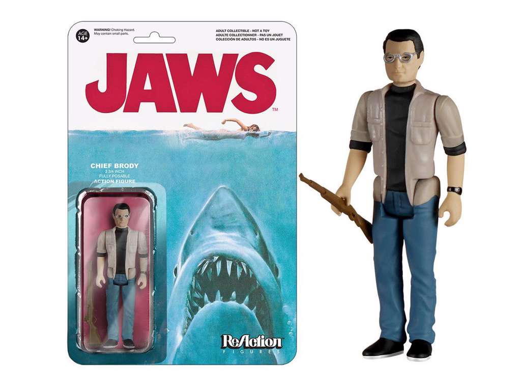 Jaws ReAction action figur af Chief Brody på 10 cm