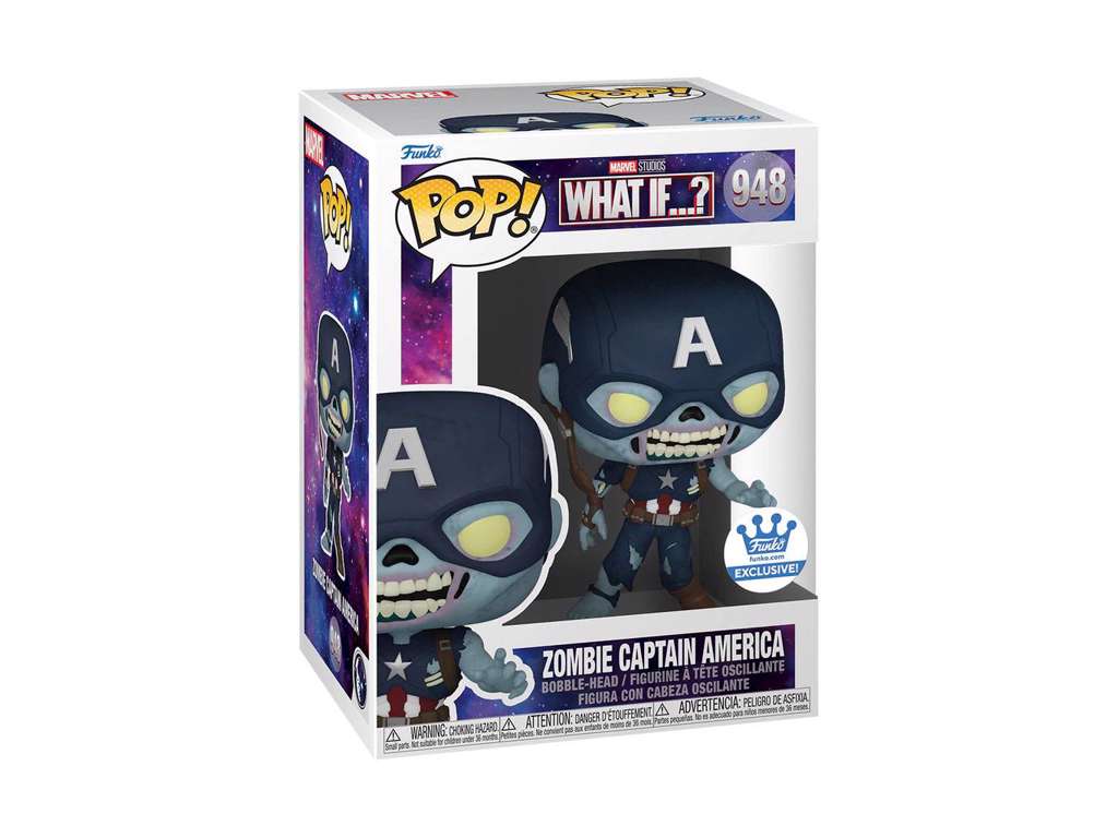 What If...? POP! Animation Vinyl Figure Zombie Captain America Exclusive 9 cm