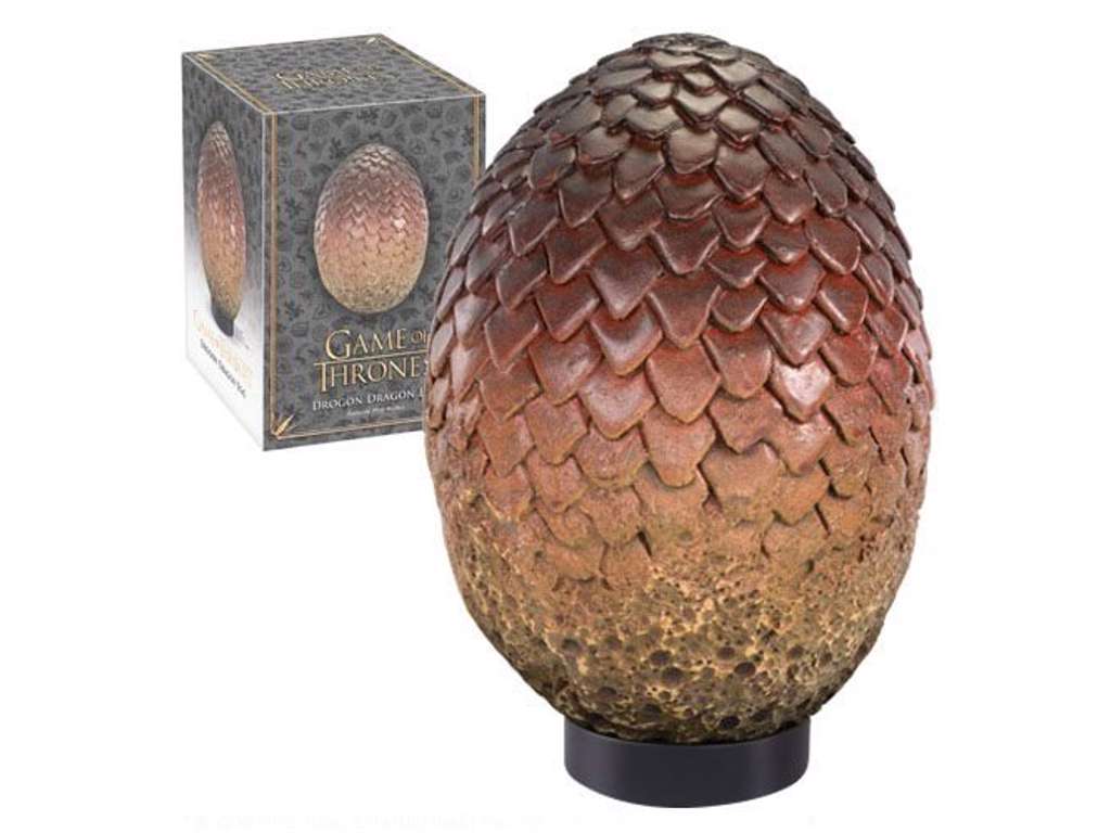 Game of Thrones Dragon Egg Replica af Drogon ægget på 20 cm