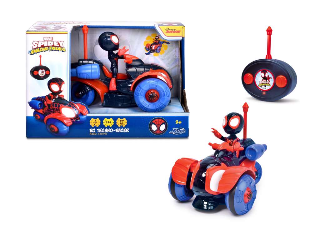 Fjernstyret Spider-man Miles Morales bil i 1:24 - Techno-Racer
